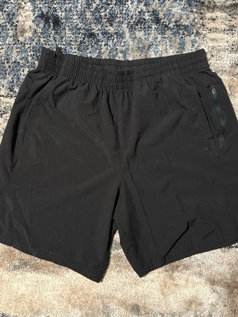 Target Black Men's Athletic Shorts with Elastic Waist